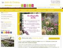 Tablet Screenshot of jardinduchateau.com